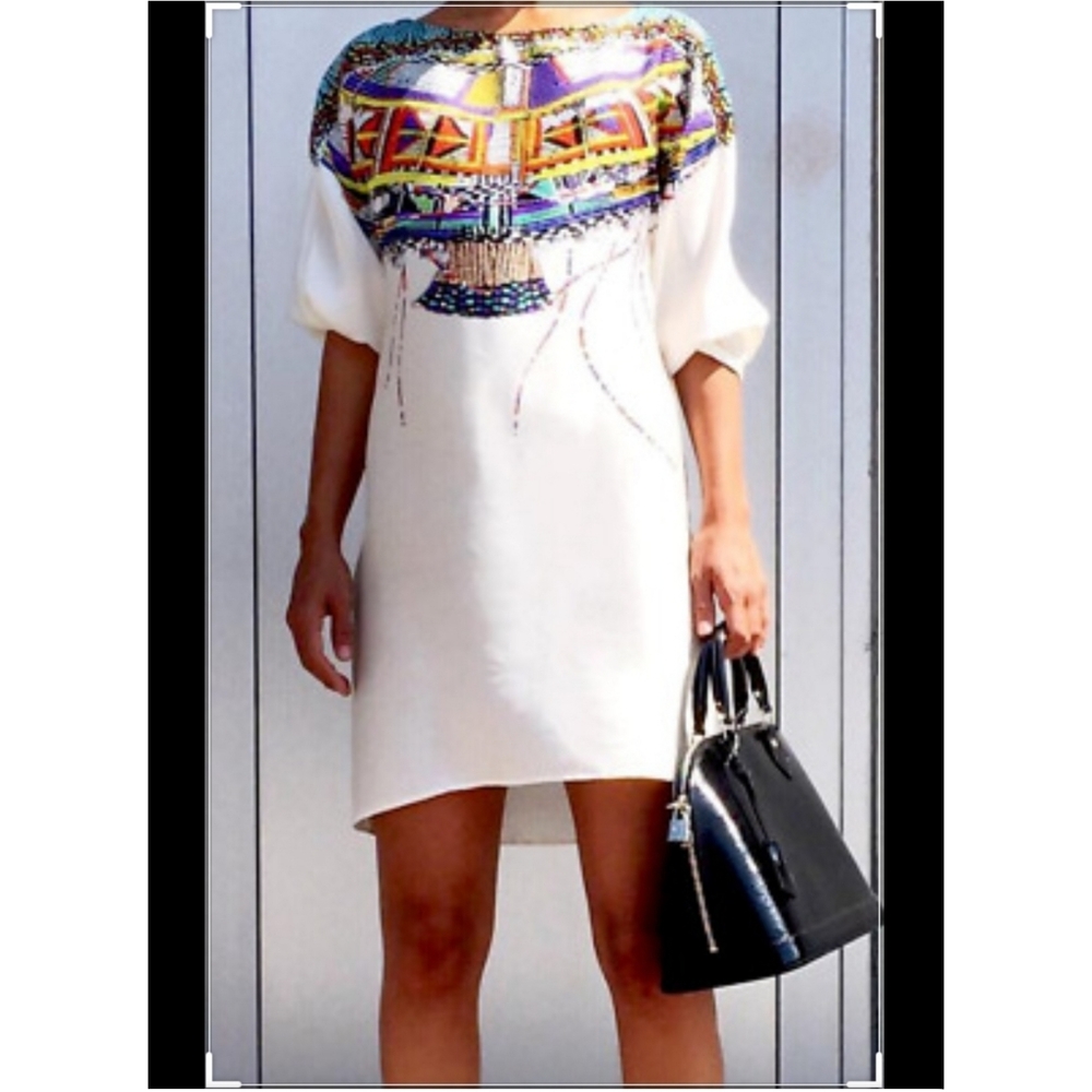 Zara aztec print shift dress